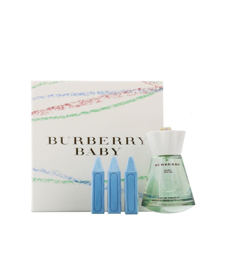 Giftset-Burberry Baby Touch For Women Edt 100ml + Bath Crayons 18gr x 3pcs Giftset-Burberry Baby Touch For Women Edt 100ml + Bath Crayons 18gr x 3pcs