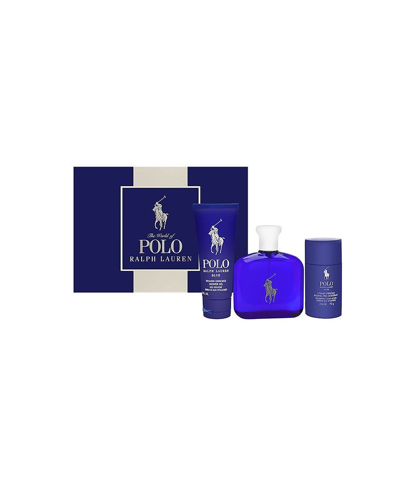 Giftset-Ralph Laurent Polo Blue For Men Edt 125ml + Shower Gel 100ml + Deodorant Stick 75gr Giftset-Ralph Laurent Polo Blue For Men Edt 125ml + Shower Gel 100ml + Deodorant Stick 75gr