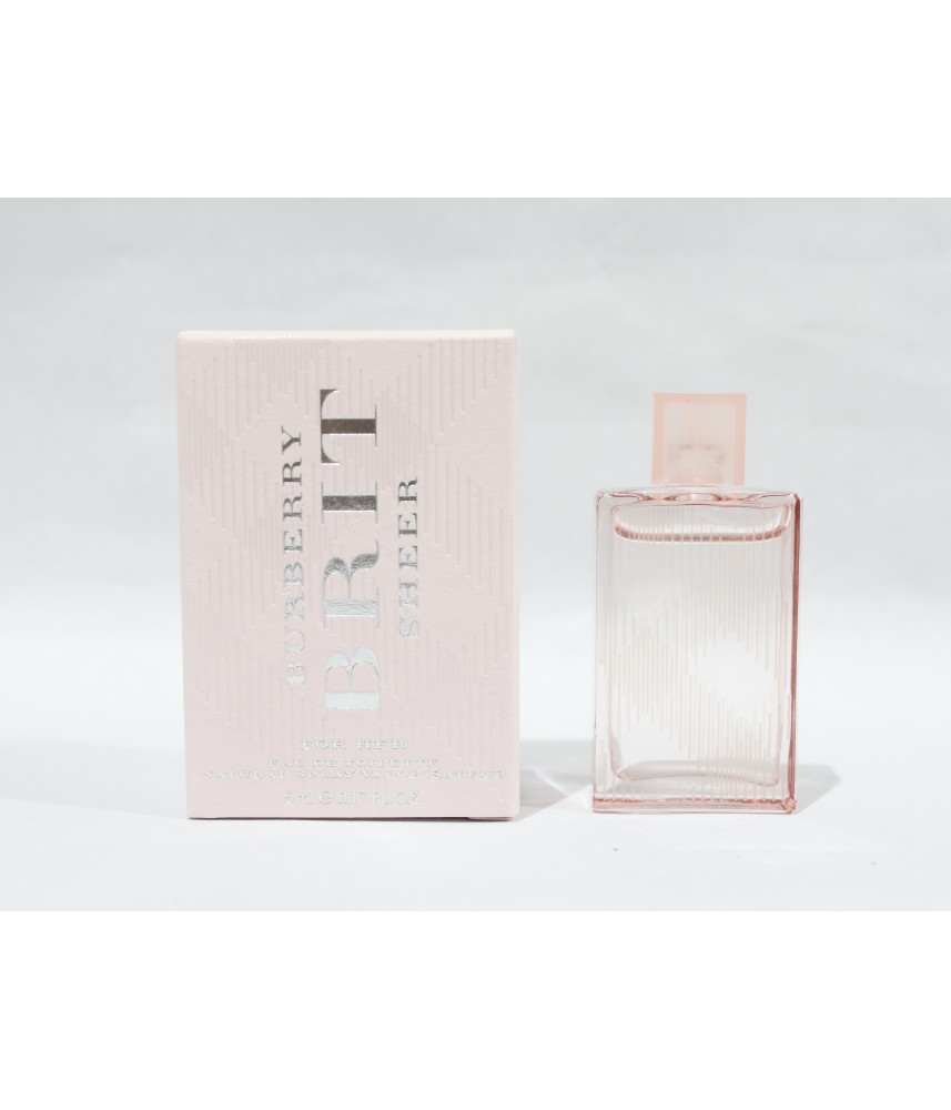 Miniature-Burberry Brit Sheer For Women Edt 5ml Miniature-Burberry Brit Sheer For Women Edt 5ml