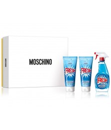 Giftset-Moschino Fresh Couture For Women Edt 100ml + Body Lotion 100ml + Shower Gel 100ml