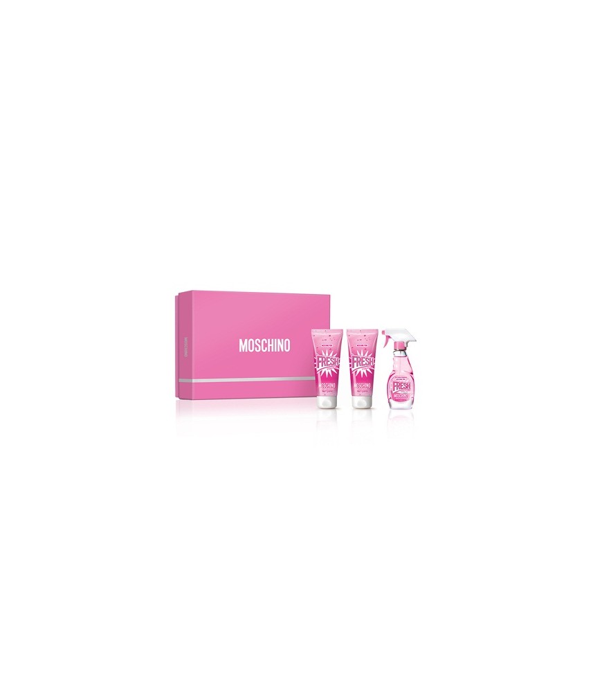 Giftset-Moschino Fresh Couture Pink For Women Edt 50ml + Bodylotion 100ml + Shower Gel 100ml Giftset-Moschino Fresh Couture Pink For Women Edt 50ml + Bodylotion 100ml + Shower Gel 100ml