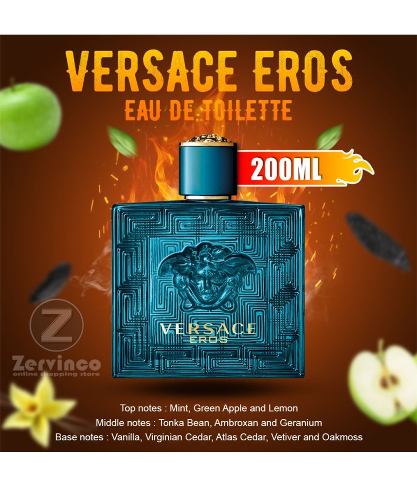 Versace Eros For Men Edt 200ml (BIG SIZE) Versace Eros For Men Edt 200ml (BIG SIZE)