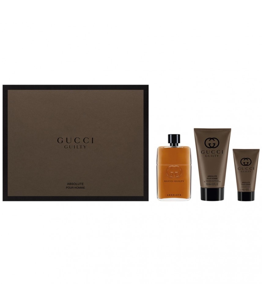 Giftset-Gucci Guilty Absolute For Men Ep 90ml + After Shave 100gr + Shower Gel 100gr Giftset-Gucci Guilty Absolute For Men Ep 90ml + After Shave 100gr + Shower Gel 100gr