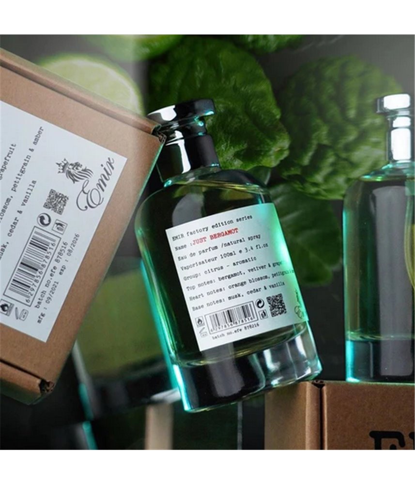Emir Factory Edition Just Bergamot For Unisex EDP 100ml Emir Factory Edition Just Bergamot For Unisex EDP 100ml